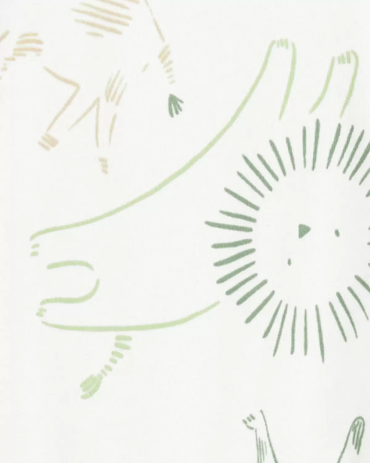 Pijama Dormir y jugar de algodón con cremallera con estampado animal para bebé