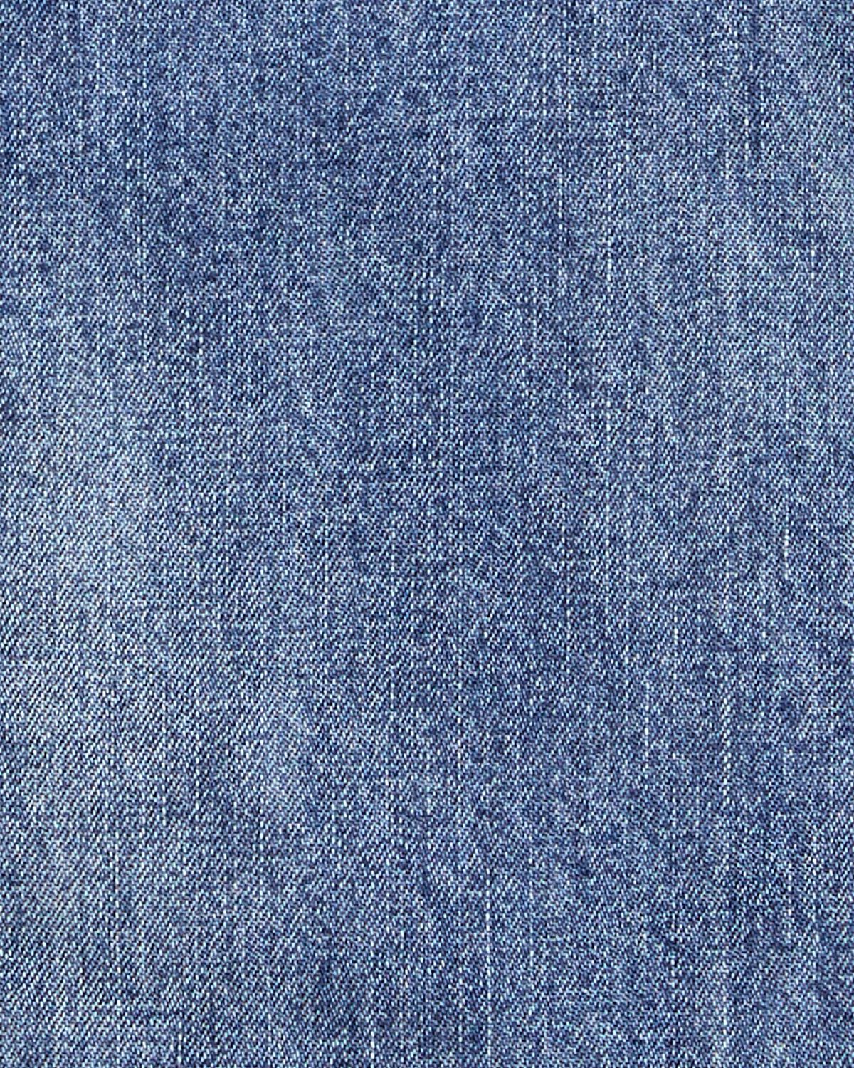 Falda frontal con botones de mezclilla para niñas