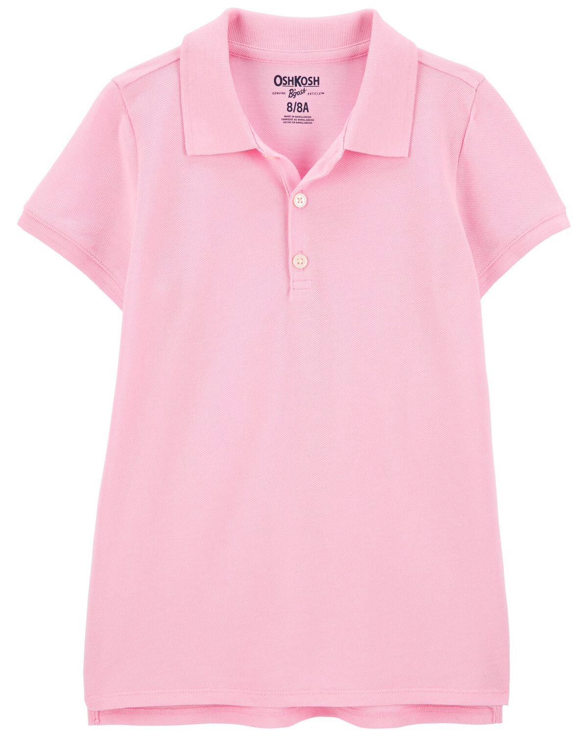 Polo rosa para niñas