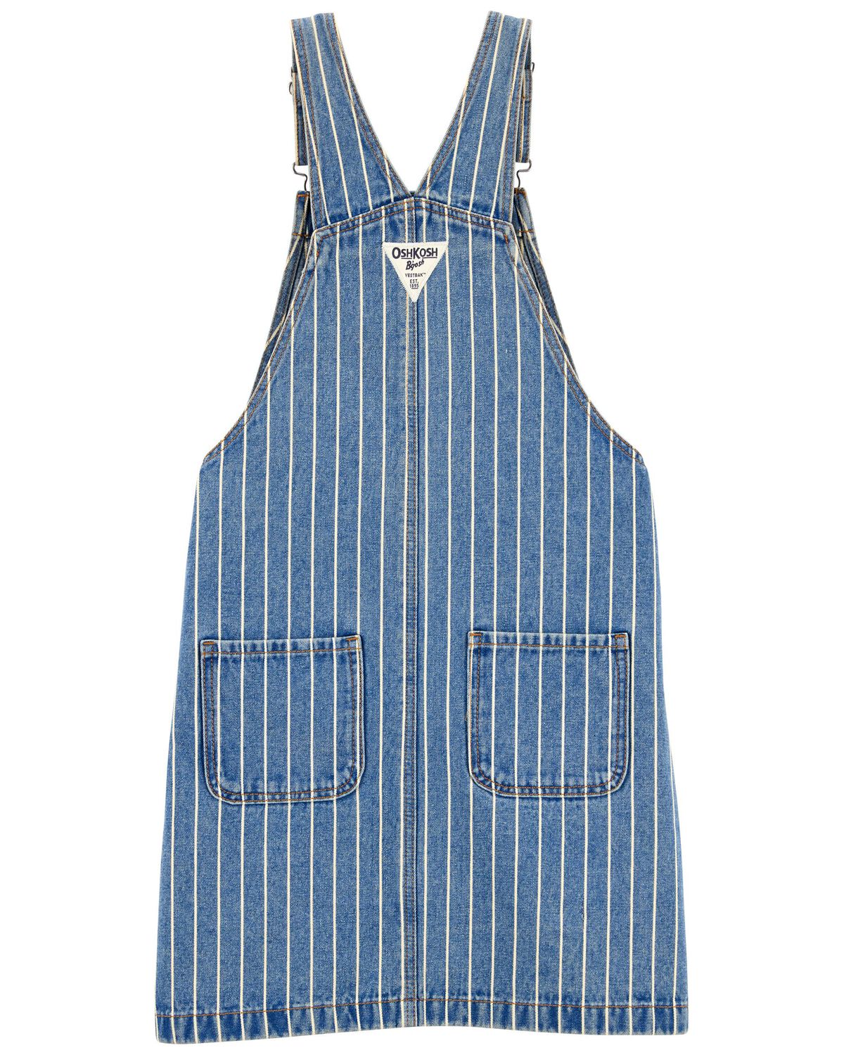 Falda de rayas de nogal