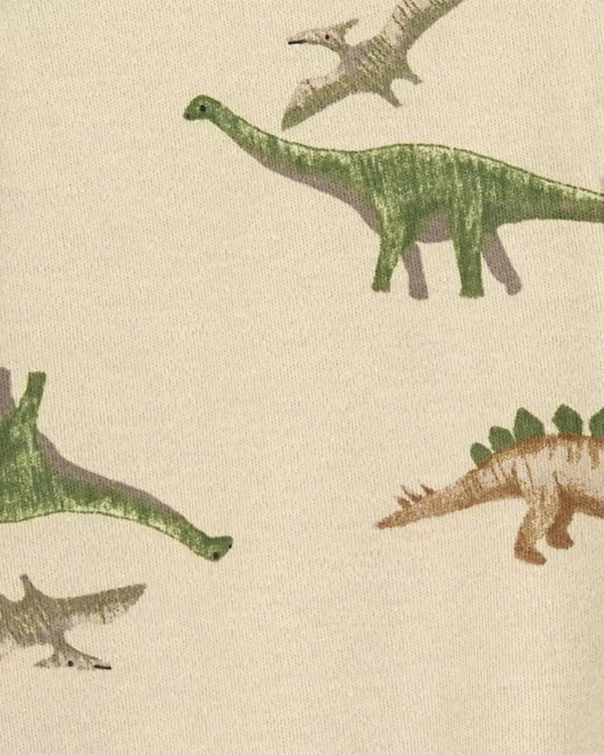 Pijama para bebé con cremallera de 2 vías Dinosaurio Algodón