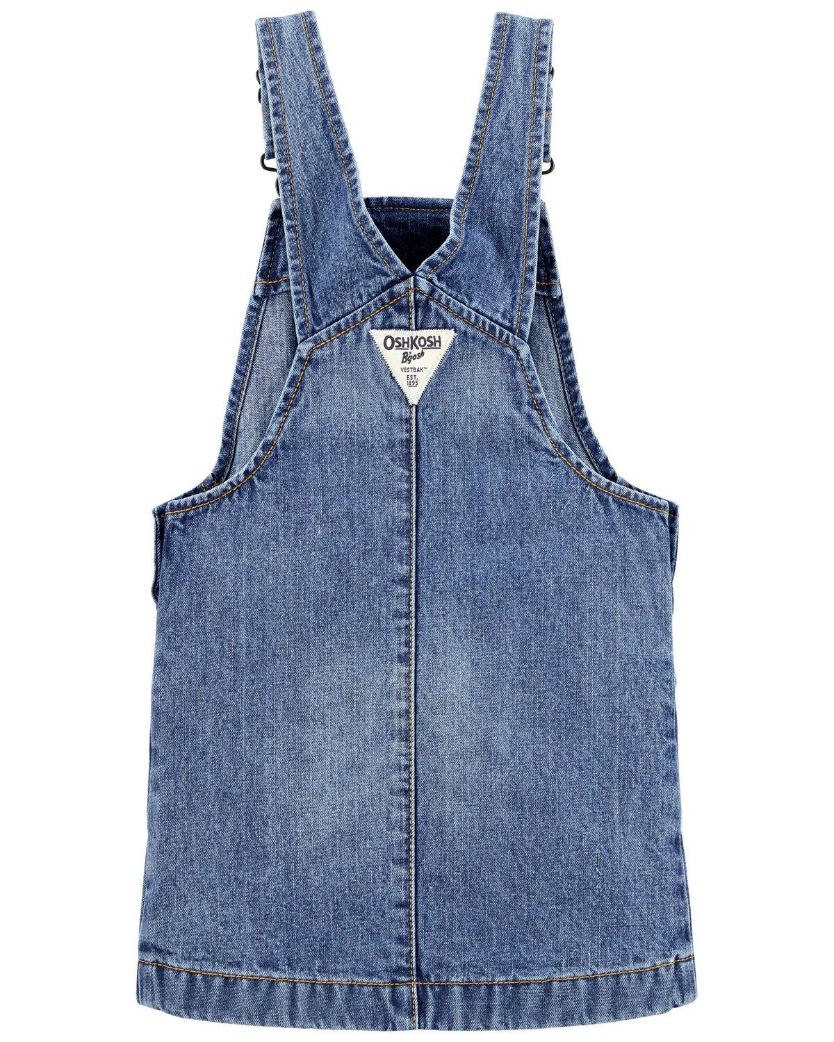 Falda frontal con botones de mezclilla para niñas