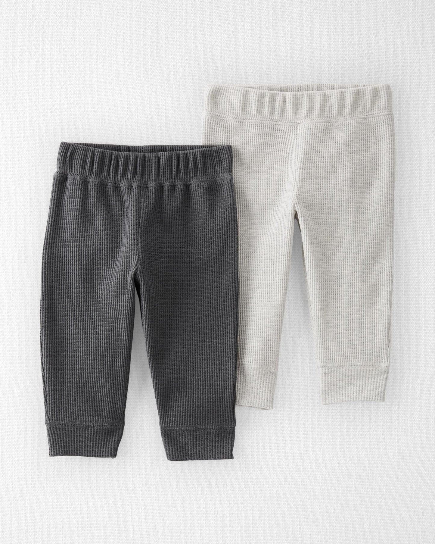 Paquete  de 2 pantalones  para bebé hechos con algodón orgánico